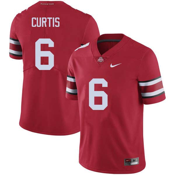 Ohio State Buckeyes #6 Kory Curtis Men Player Jersey Red